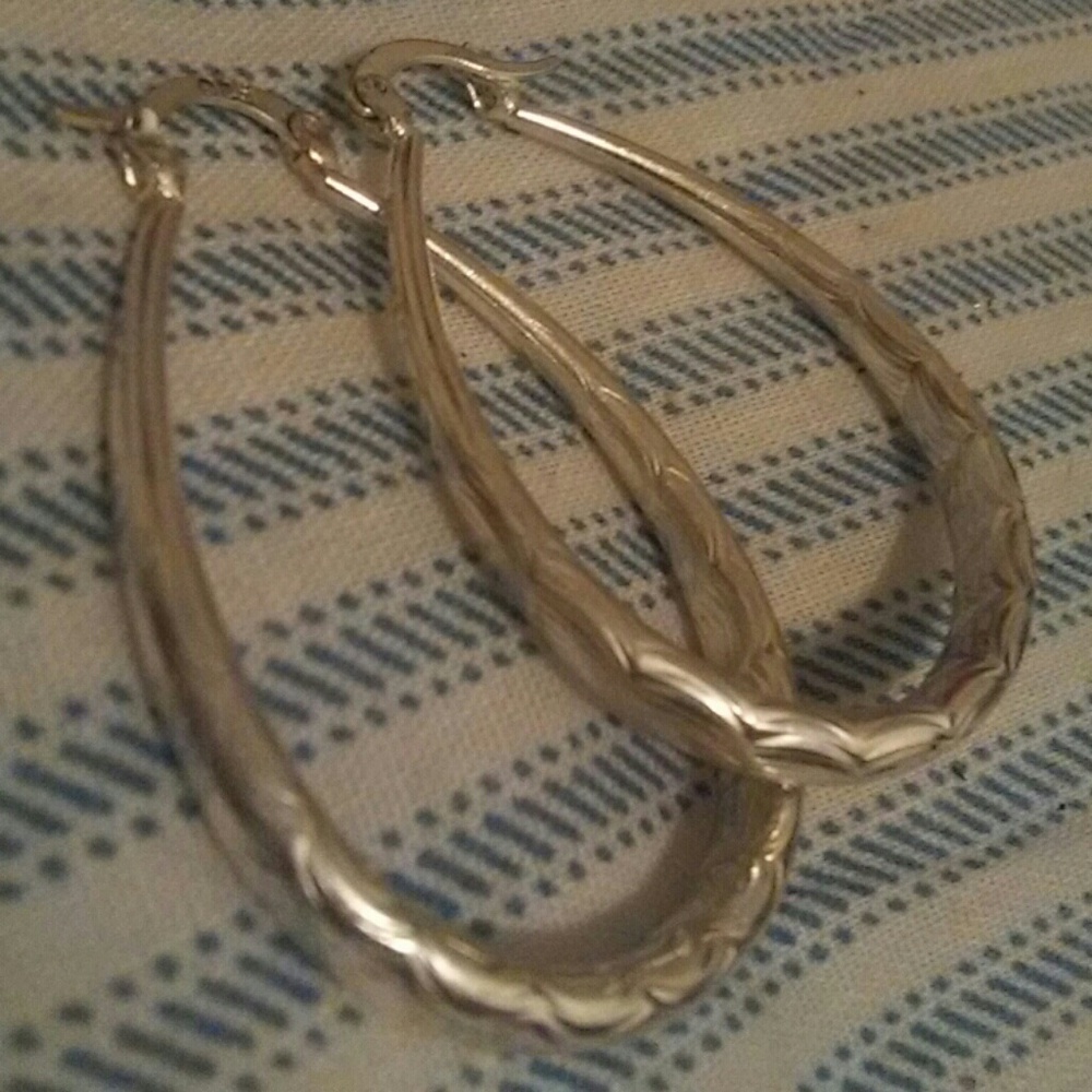 Sterling silver teardrop earrings